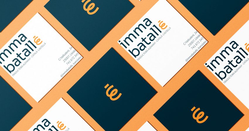 Creació de imatge de marca Branding Imma Batallé traductora Freelance Lleida